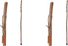 Free Form Hickory Walking Stick, Handcrafted Wooden Staff, Hiking Stick