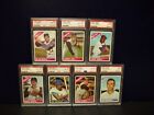 New Listing1966 TOPPS BASEBALL LOT (7) PSA-8 NMMT GRADED CARDS, NICE GROUP, PIRATES, METS