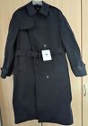 US ARMY MILITARY COAT ALL WEATHER BLACK TRENCH MEN'S 40 L JACKET OVERCOAT NEW