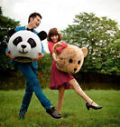 Halloween Wedding Chinese Panda Teddy Bear Head Mascot Costume Cosplay Clothing