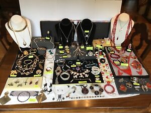 💍Jewelry Lot:VTG TO NOW: STERLING RINGS BRACELETS NECKLACE BROOCHES (  90 +pc)