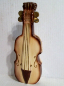 New ListingVintage Ceramic Pottery Violin Cello Bass Fiddle Wall Pocket or Table Vase 9.5