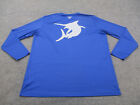 Columbia Shirt Mens 2XL XXL Blue PFG Fishing Omni Shade Stretch Performance Tee