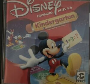 Disney Mickey Mouse Kindergarten PC GAME Home School Learning 4-6 (CD-ROM, 2010)