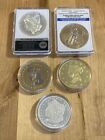 5 Mint Coins 1921 Morgan 1933 Eagle 1797 Turban 1838 Ten 1921-2021 Liberty COPY