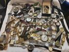 Vintage & Modern Men's/Women's Watch Lot 60 Pc. Wear,Repair & Parts As-is