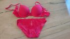 1 Ladies Lace Solid Color Demi Gentle PUSH UP Bra 34B Full Cup