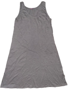 FRESH PRODUCE 3X SMOKE GRAY DRAPE Cotton Jersey Tank Dress $69.00 NWD 3X