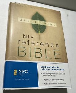 NIV Giant Print Reference Bible by Zondervan Publishing - Red Letter - OOP 1984