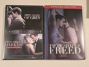 Fifty Shades of Grey Trilogy on DVD. Grey, Darker & Freed