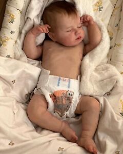 20In Asleep Newborn Boy Full Body Silicone Reborn Baby Doll Anatomically Correct