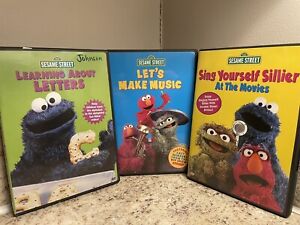 Sesame Street Children’s Learning & Sing-A-Long DVD Bundle (Lot Of 3)