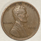 Fine 1919 Lincoln Wheat Cent Philadelphia Mint Penny USA 1c BUY MORE, SAVE MORE!