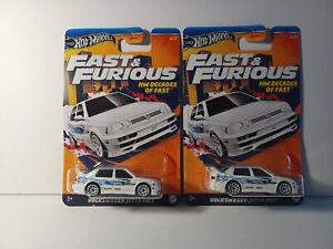 Hot Wheels Fast and Furious Decades Of Fast Volkswagen Jetta Mk3 VW Lot Of 2