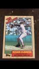 1987 Topps - Record Breaker #1 Roger Clemens Error Card