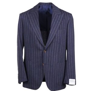Sartorio Napoli by Kiton Wool-Cashmere Chalk Stripe Suit 42R (Eu 52) NWT