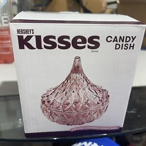 New ListingHershey's Kiss RARE? Pink Candy Dish Godinger Shannon Crystal