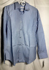 Calvin Klein Signature Long Sleeve Cotton Button Dress Shirt Men's Light Blue M