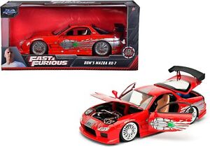 Fast and the Furious 8 1993 Mazda RX-7 1:24 Scale Die-Cast Metal Vehicle Jada