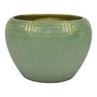 Hampshire Early 1900s Arts And Crafts Pottery Matte Green Ceramic Vase 76