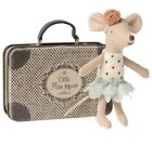 New Maileg Little Miss Mouse In Suitcase Little Sister Discontinued NWT