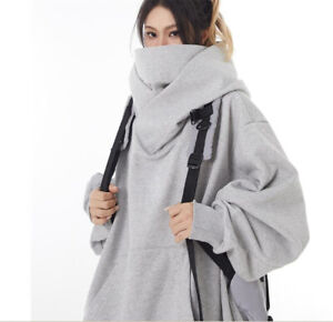 Japanese Women street loose hoodie Long sleeve coat jacket casual sweater