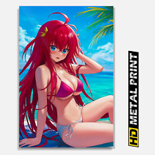Metal Print of Ria Gremory High School DxD Poster - Fan Art - Home Decor