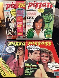 1978 LOT OF 5 MARVEL PIZZAZZ FANZINES MAGAZINES GREASE MEATLOAF STAR WARS TEEN