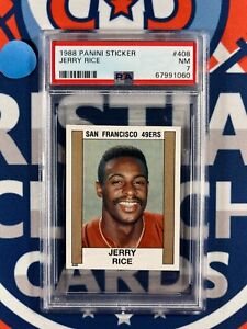 New Listing1988 Panini Sticker Jerry Rice #408 PSA 7