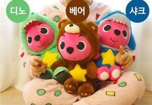 PINKFONG Wonder Plush Doll Shark Dino Bear Pinkfong 30cm Animation Korea