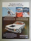 1971 MERCURY COMET GT the better small car vintage art print ad
