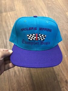 Vintage 90s Champion Boats Hat Cap Adjustable