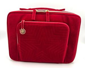 Estee Lauder  Train Case Bag 2023 Limited Edition ~Red Velvet~ with Handle