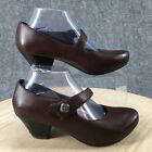 Dansko Shoes Womens 37 Betty Mary Jane Brown Leather Heeled Casual 2502810200