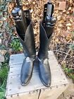 UNBRANDED MEN'S WESTERN MOTORCYCLE BLACK LEATHER CHAINED BOOTS SIZE 12D