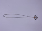Women necklace heart long link pendants