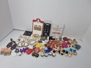 Earring Lot of 30+ Pairs of Misc Earrings For Pierced Ears Some Vintage