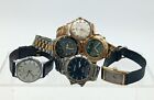 Lot Of 6 Wrist Watches: Bulova, Timex, Guess, Smiths, Brittania + Estate Found