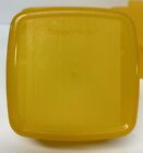One Tupperware Forget Me Not Cheese Slice Container Yellow/Gold 5338A