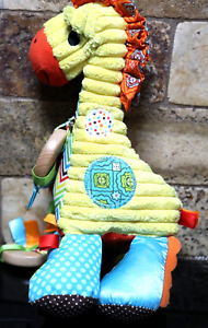 Infantino Yellow Giraffe W Rings Baby Sensory Toy 2014 Stuffed Animal Plush 10