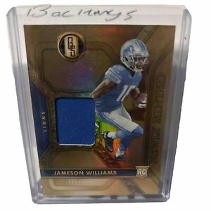 2022 Gold Standard Jameson Williams Newly Minted Patch Card /399 RC Lions