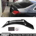 Carbon Look R Style Trunk Spoiler Wing For Benz E-Class W213 E63 AMG 2017-2022