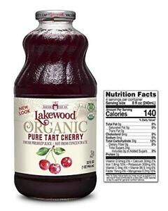 Lakewood Organic Pure Cherry Tart Juice 32 oz (Pack of 3)