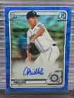 New Listing2020 Bowman Draft Connor Phillips Chrome Blue Wave Refractor Auto #/150 Mariners