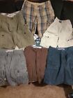 American Eagle LOT Of 6 Cargo Pockets Long Board Mid Rise Men's Shorts Size 26