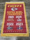 Kansas City Chiefs Super Bowl 2022 2023 Back To Back Champions 3x5 Feet Flag 4x