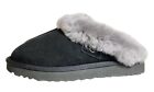 NWOB - UGG CLUGGETTE WOMEN SLIPPERS SUEDE BLACK US 7