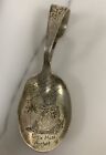 Vntg Antique Sterling Silver Curved Handle Little Miss Muffett Baby Spoon 20.8g