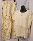 Dax & Coe by Jane Tise Nursing Top PJ Pants Size S Womens Multicolor Floral NWT