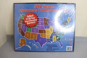 United State 50 Commemorative Quarters Collectors Map New Sealed